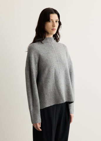 Wool Blend Mock Neck Sweater