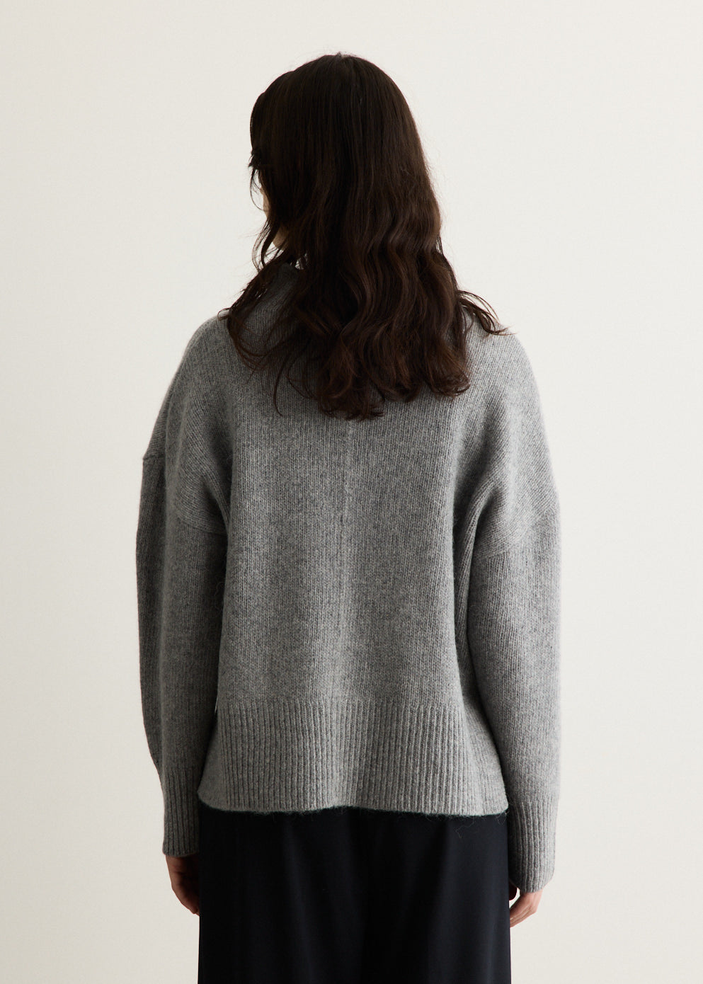Wool Blend Mock Neck Sweater