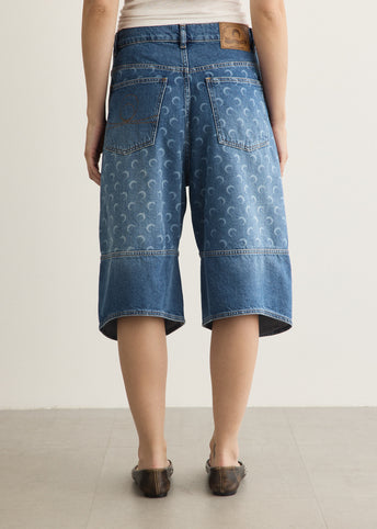 Moon Laser Denim Bermudas