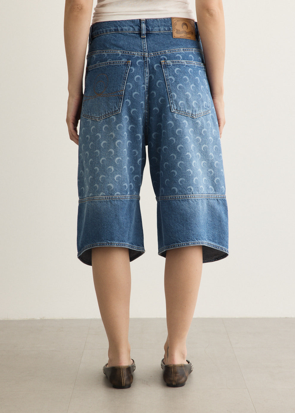 Moon Laser Denim Bermudas
