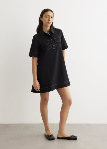 Crepe Sable Mini Dress