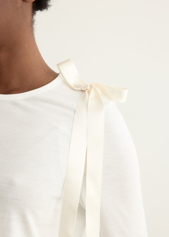 Bow Ribbon Tail Long Sleeve T-Shirt