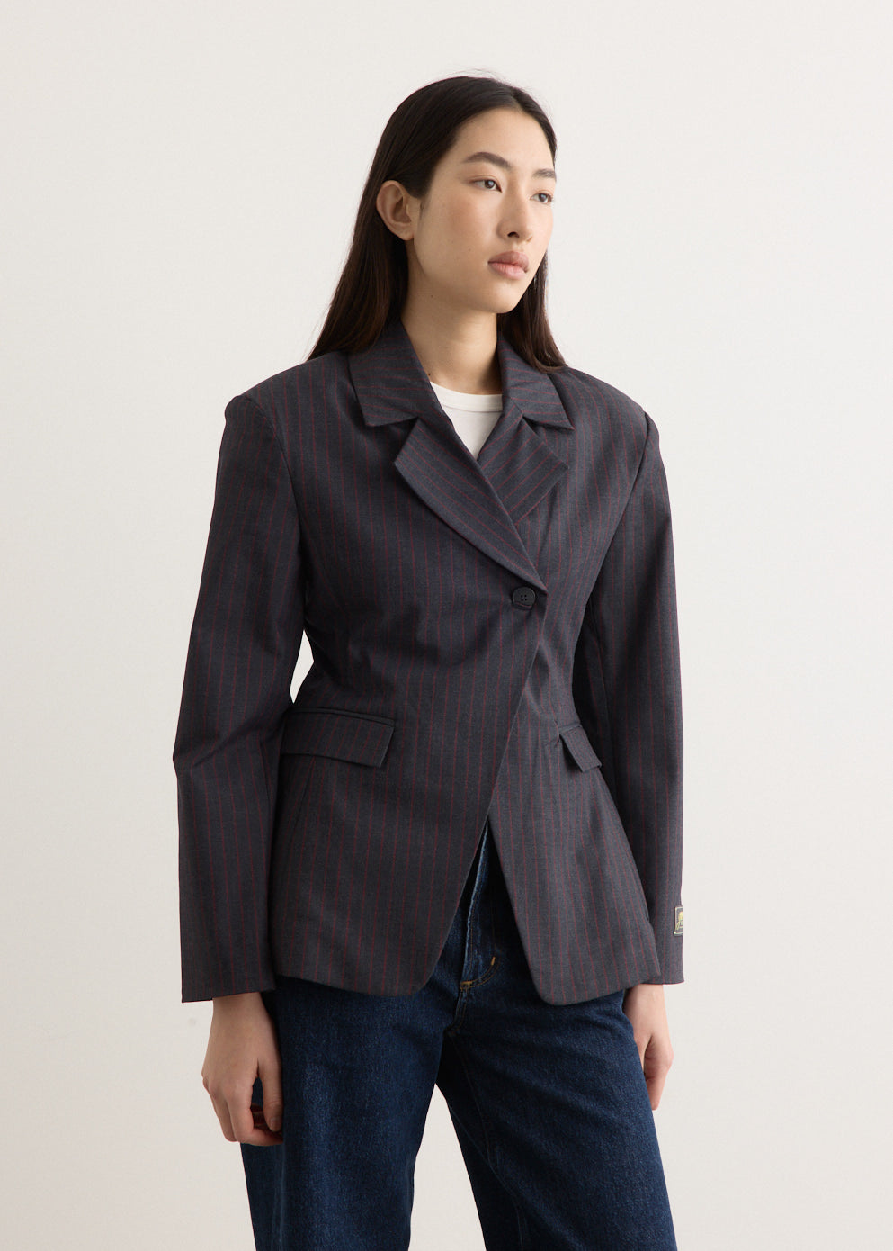 Stretch Stripe Blazer