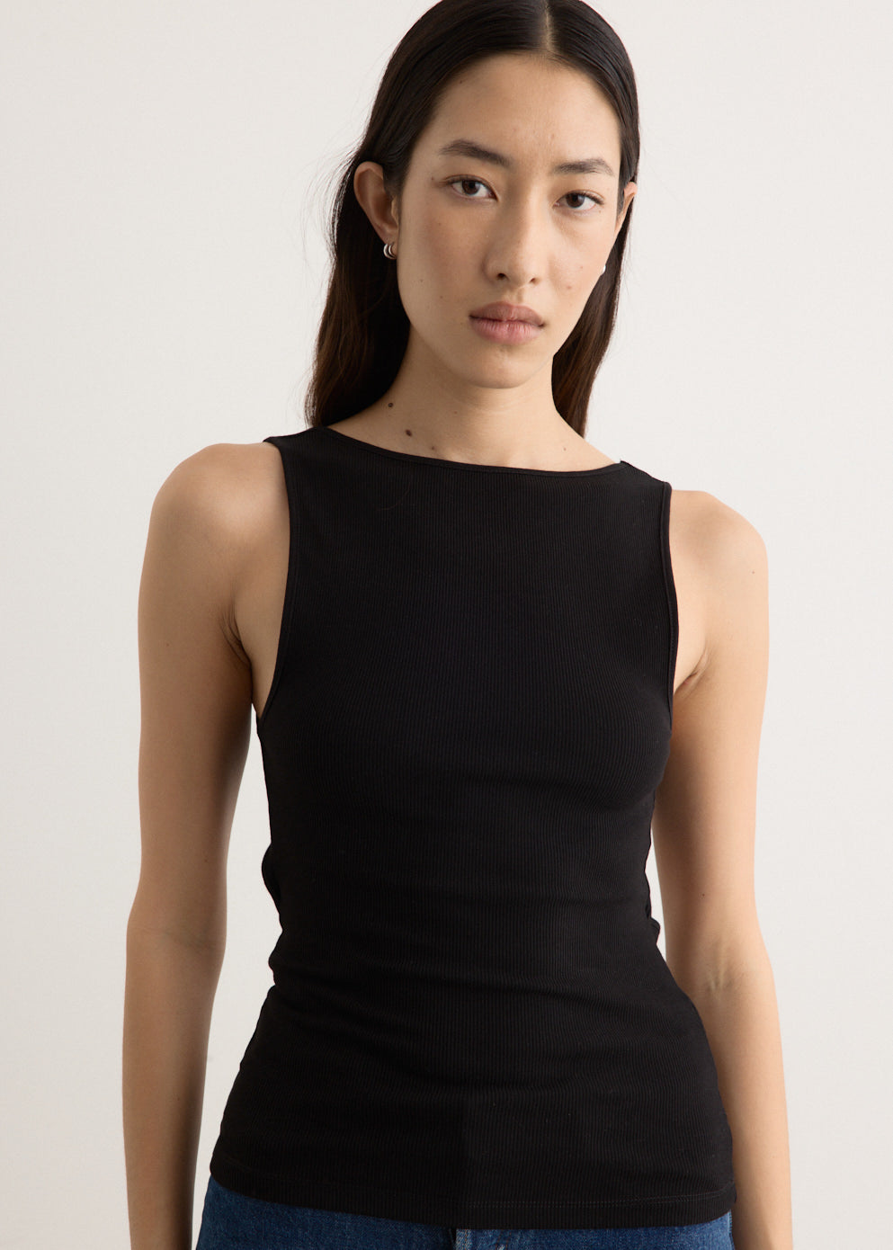 Rib Bateau Cut Out Top