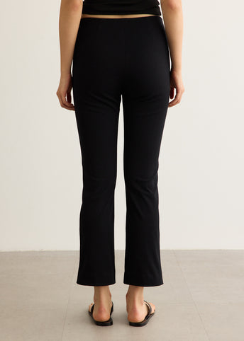 Compact Cotton Minimal Crop Pants