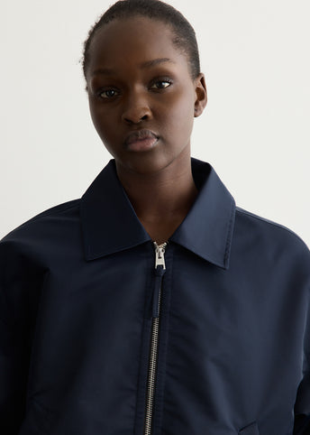 Bubble Hem Bomber Jacket