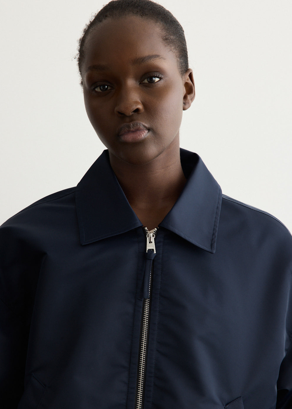 Bubble Hem Bomber Jacket
