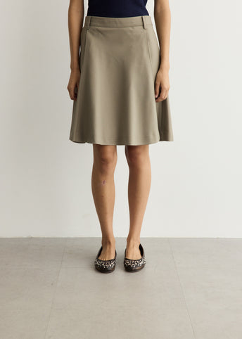 Flared Midi Skirt