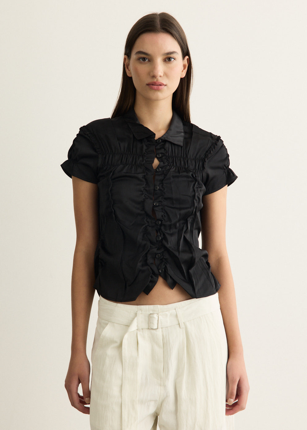 Incu Exclusive Wrinkle Half Sleeve Shirt