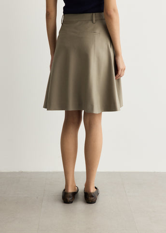 Flared Midi Skirt