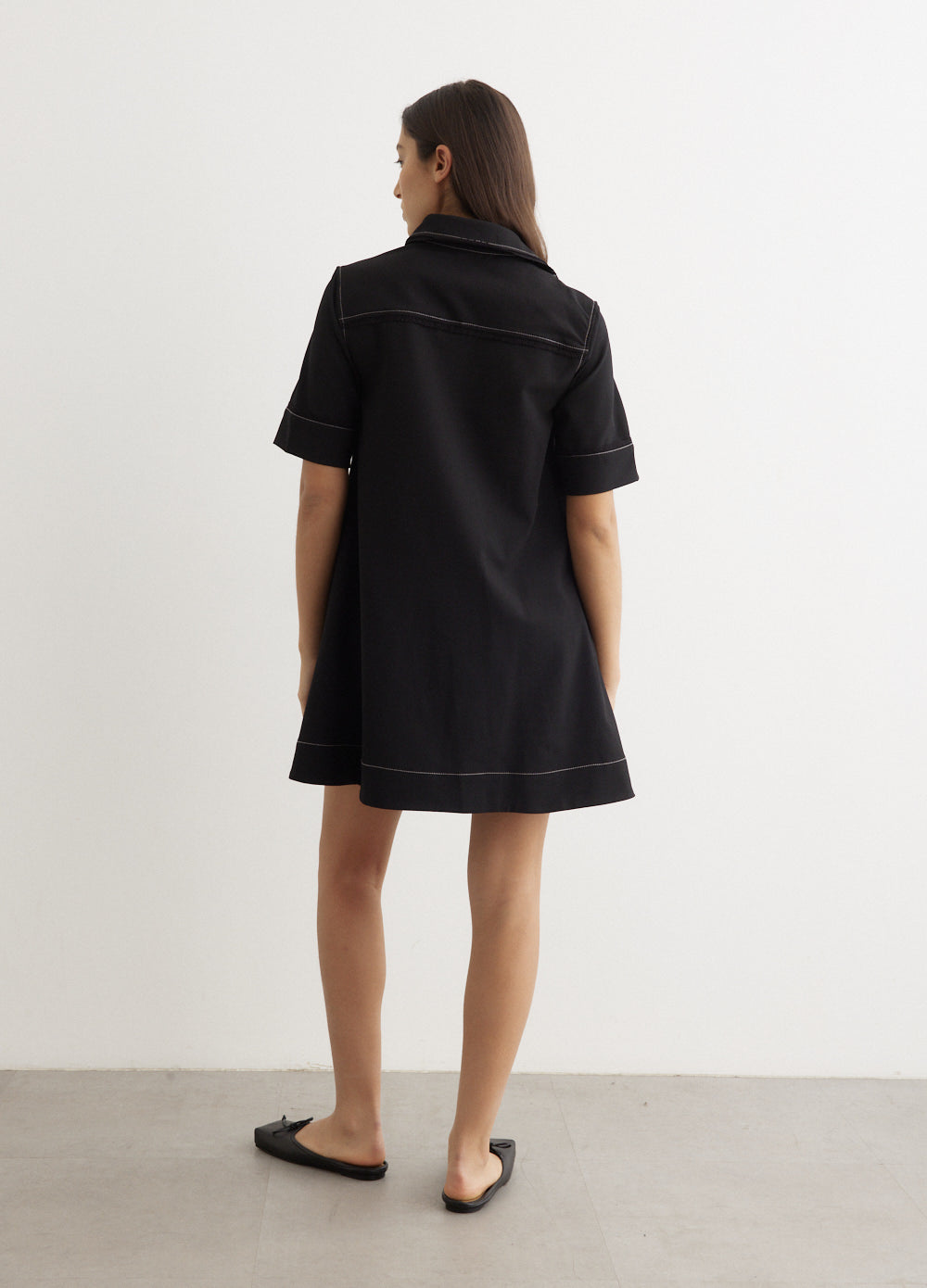 Crepe Sable Mini Dress