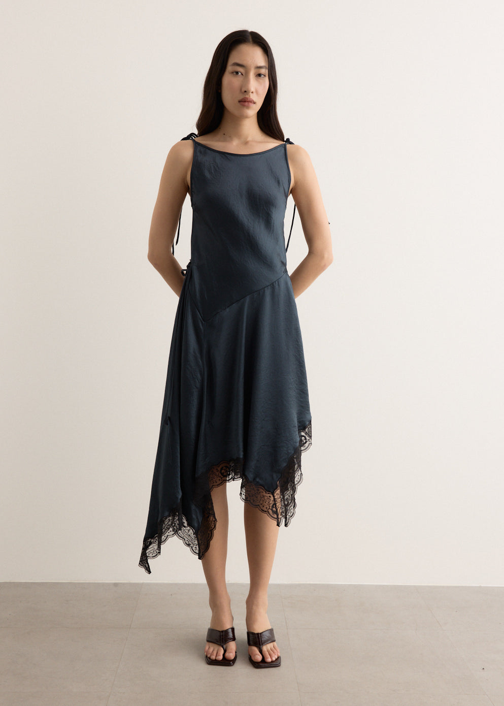 Satin Lace Dress