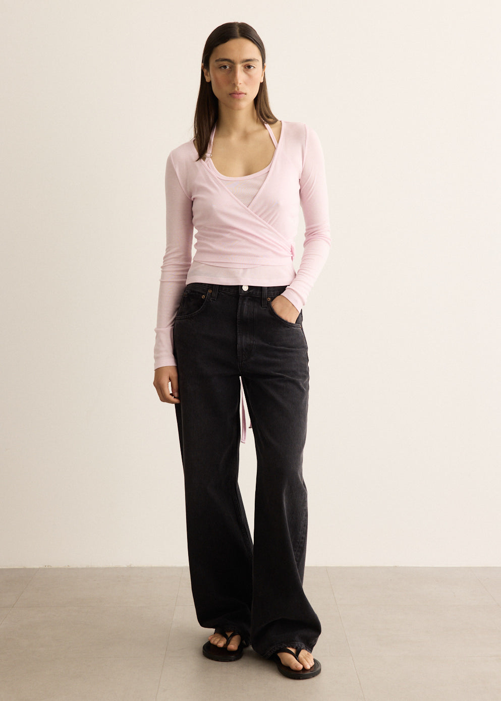 Double Halt Wrap Top