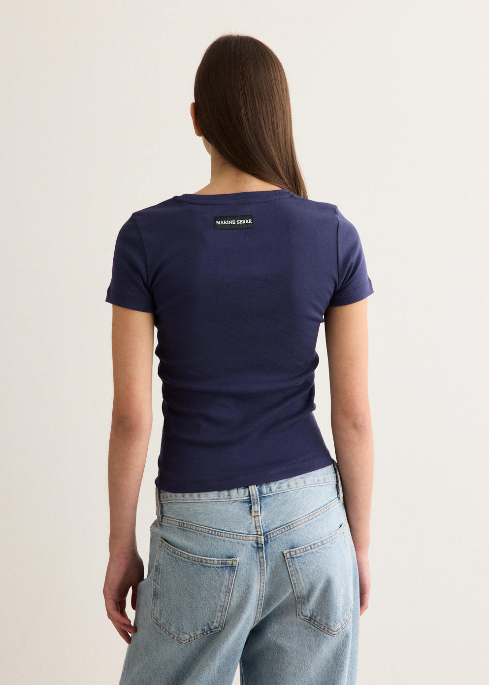 Moon Logo Ribbed Jersey T-Shirt
