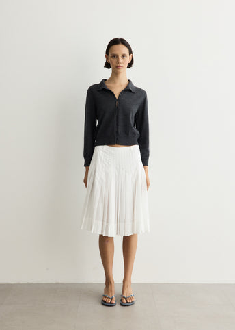 High Neck Knit Cardigan