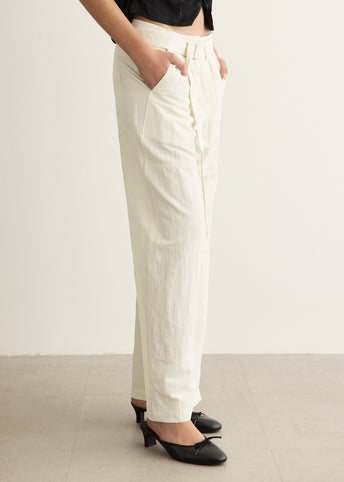 Incu Exclusive Wide-Fit Belted Pants