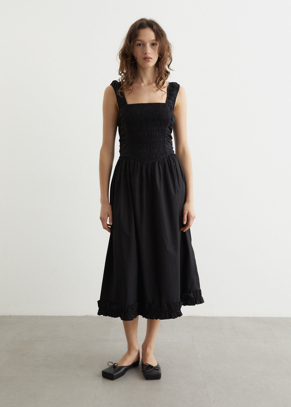 Ganni - Cotton Poplin Midi Strap Smock Dress - Dress,Specials : American Fashion Style Bags On Sale Ganni - Cotton Poplin Midi Strap Smock Dress - Dress,Specials : American Fashion Style Bags On Sale