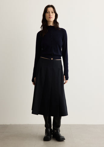 Acadamie Pleated Midi skirt