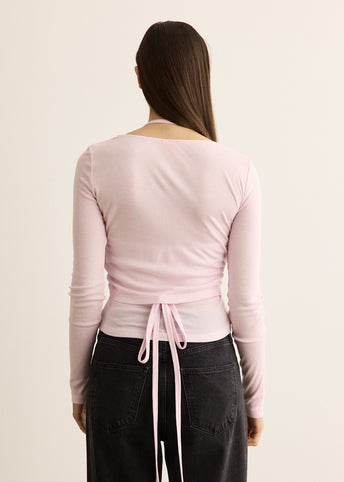 Double Halt Wrap Top