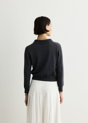 High Neck Knit Cardigan