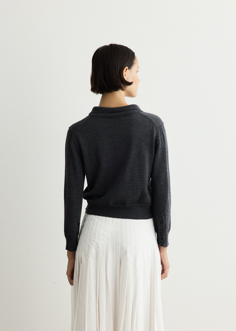 High Neck Knit Cardigan