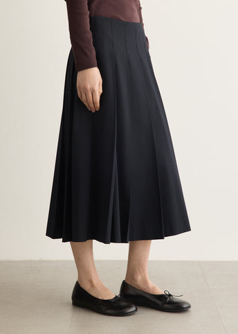 Acadamie Pleated Midi skirt