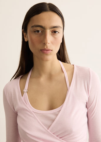 Double Halt Wrap Top