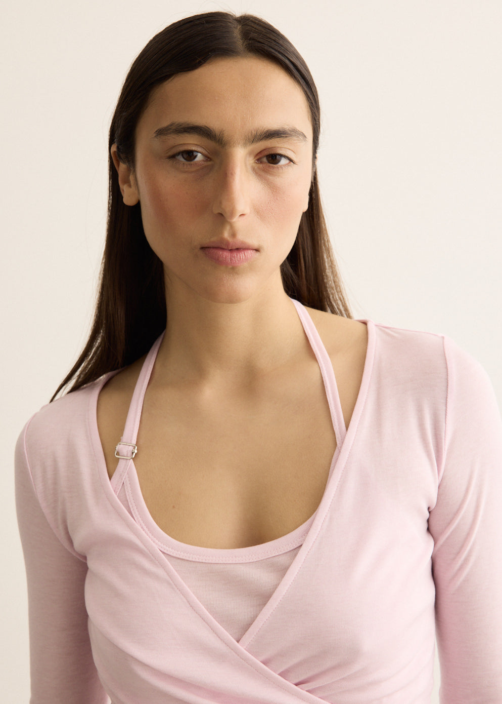 Double Halt Wrap Top