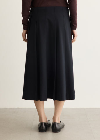 Acadamie Pleated Midi skirt