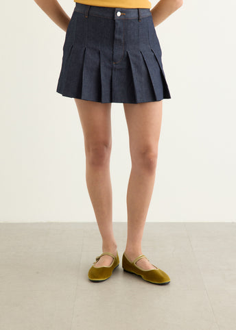 Pleated Mini Skirt