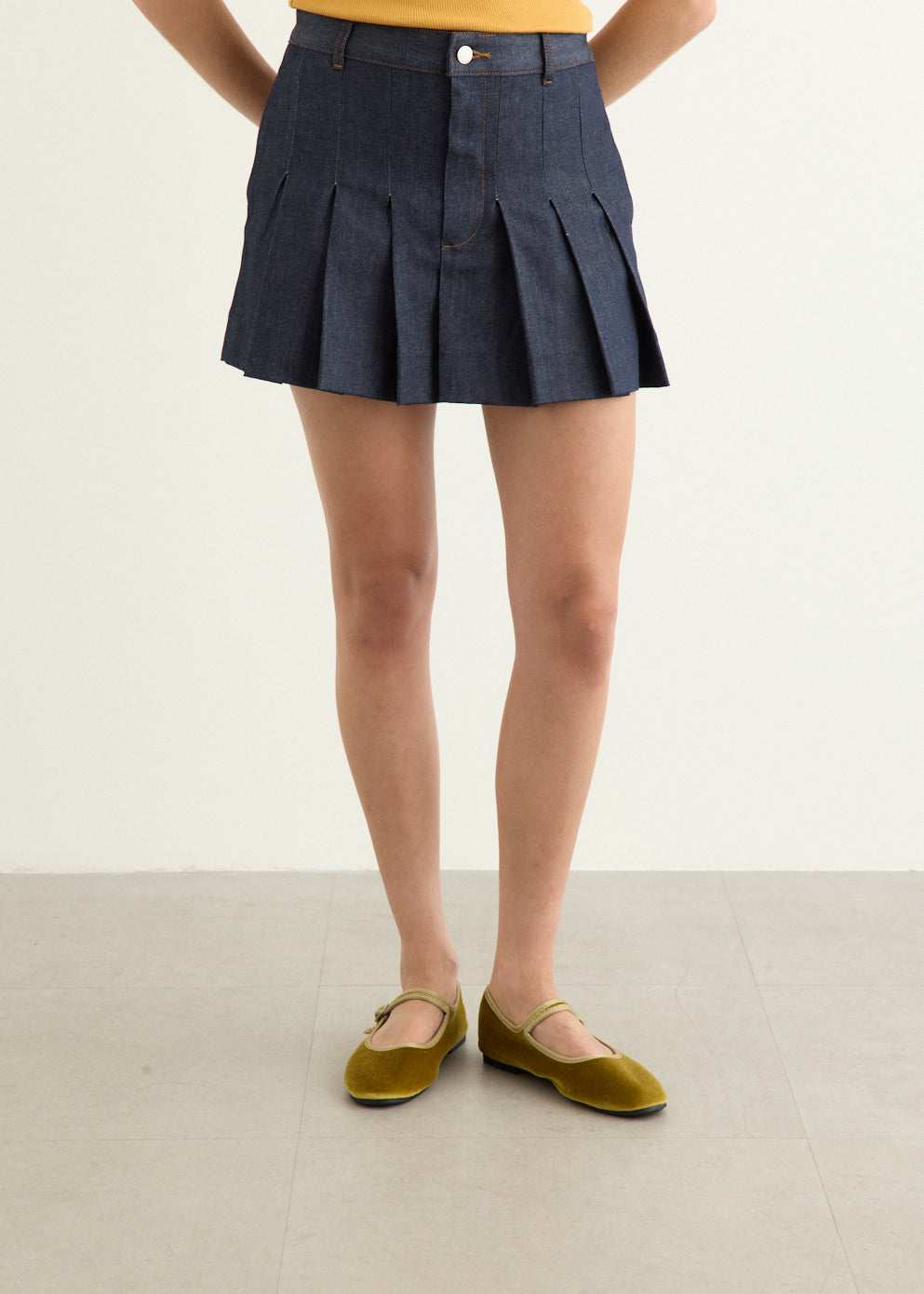 Pleated Mini Skirt