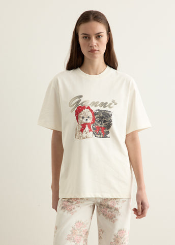Ivory Animal Print T-Shirt