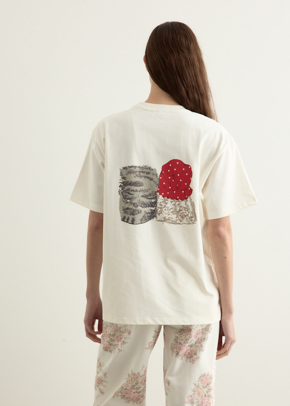 Ivory Animal Print T-Shirt