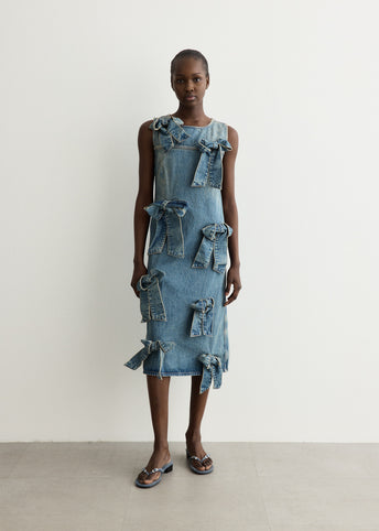 Tint Rigid Denim Bow Dress