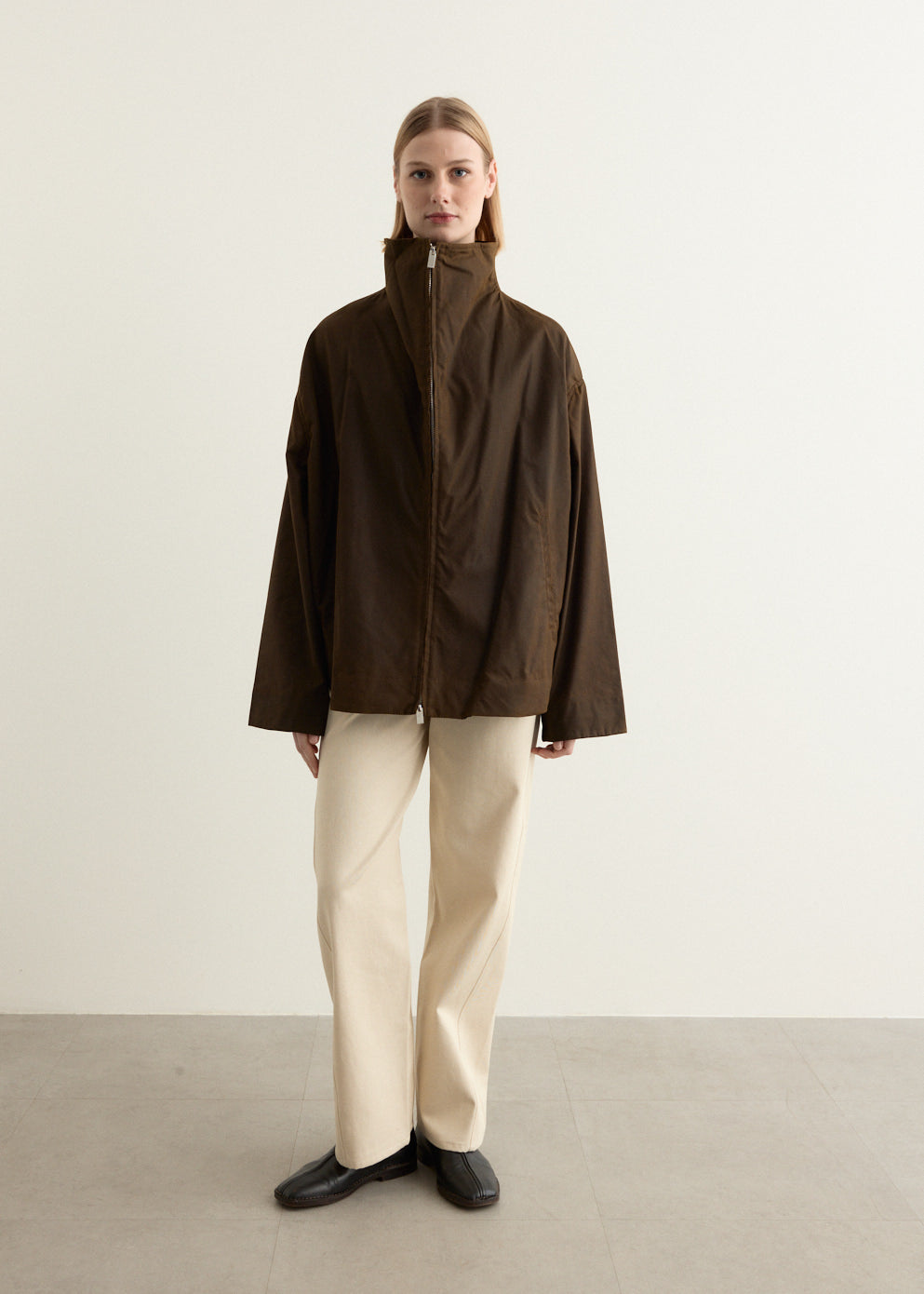 Zipped Funnel Jacket