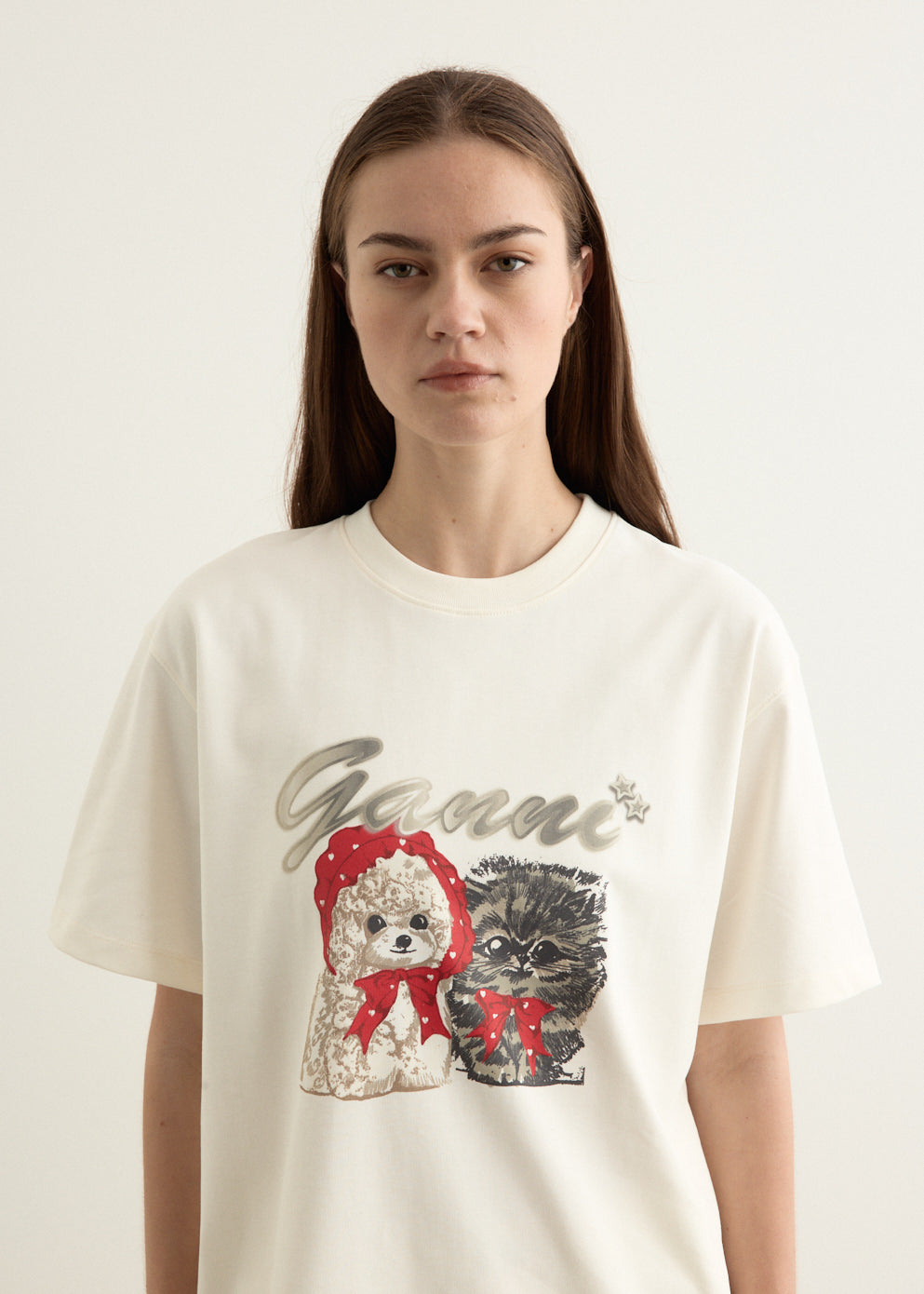 Ivory Animal Print T-Shirt