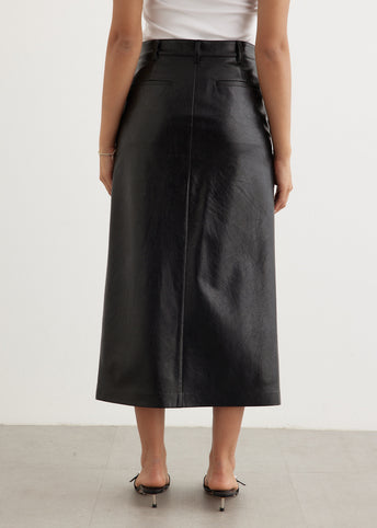 Foretell Vegan Leather Skirt