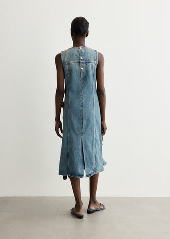 Tint Rigid Denim Bow Dress