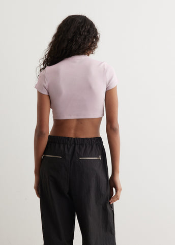 Cropped Short Sleeve Top