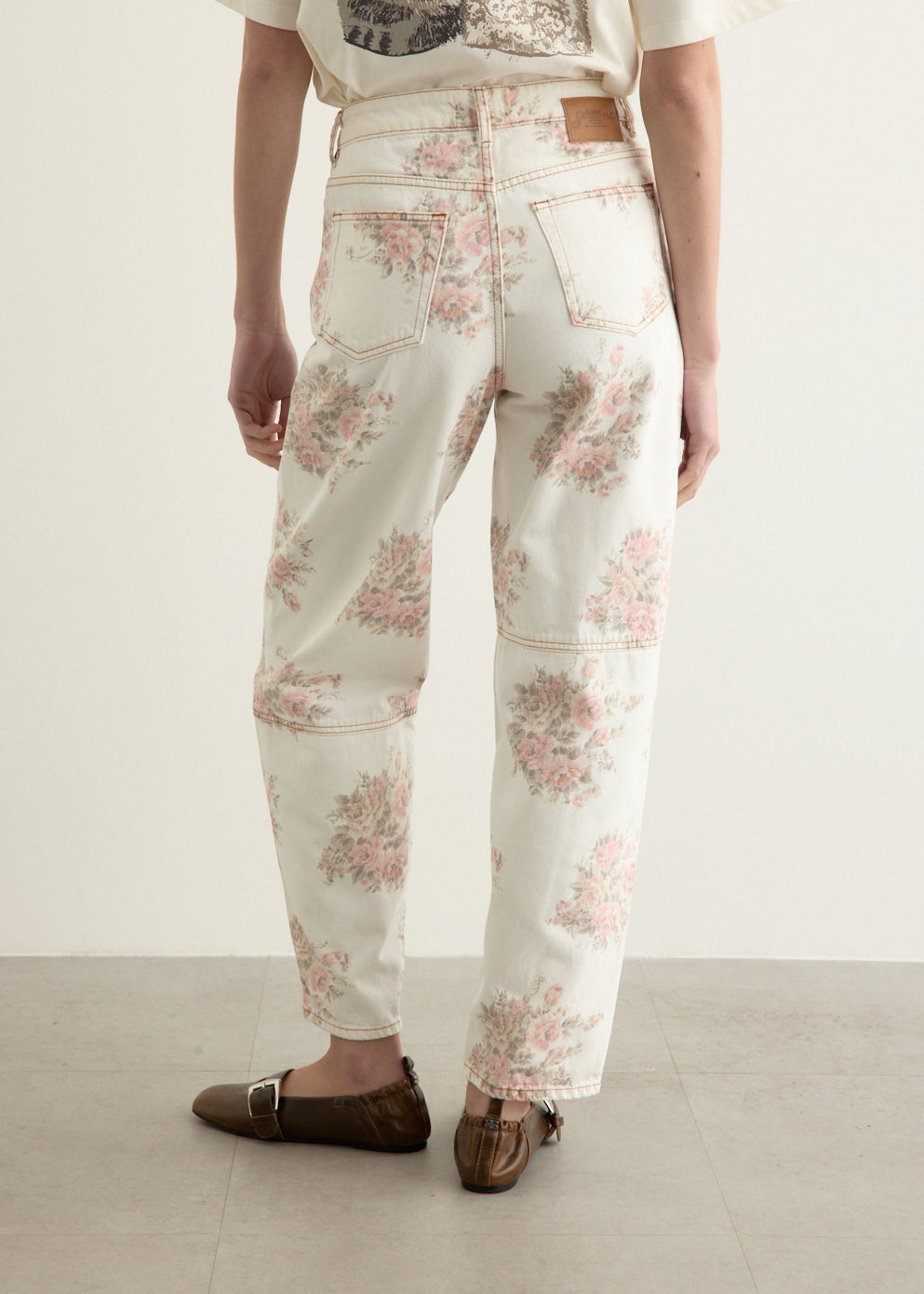 Print Denim Stary Jeans