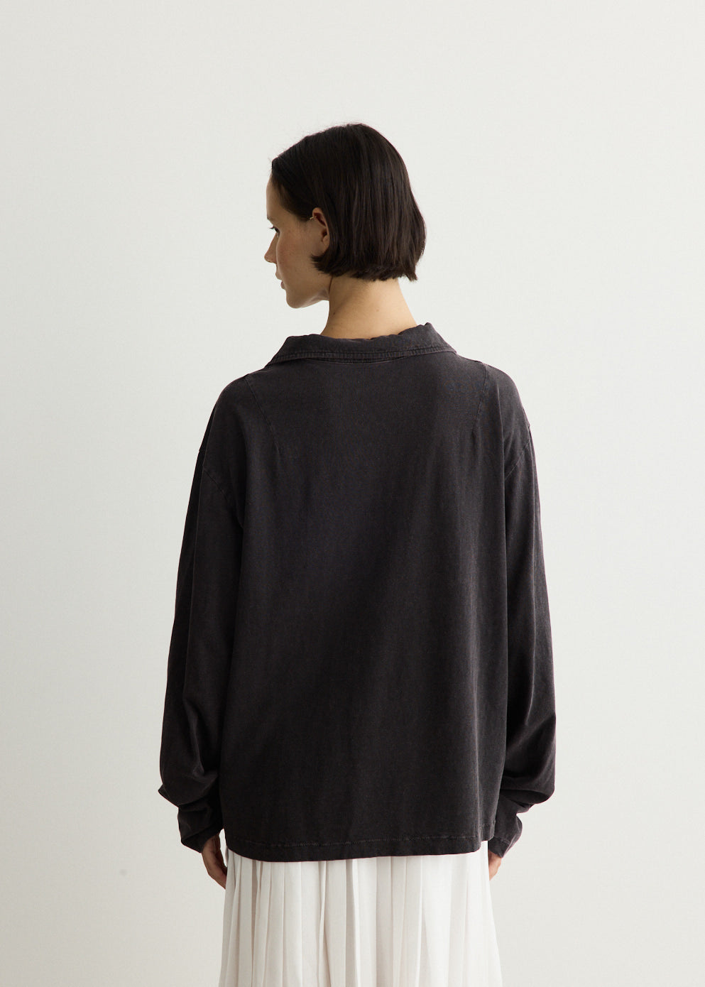 Washed Jersey Long Sleeve T-Shirt
