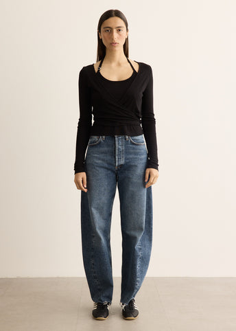 Double Halt Wrap Top