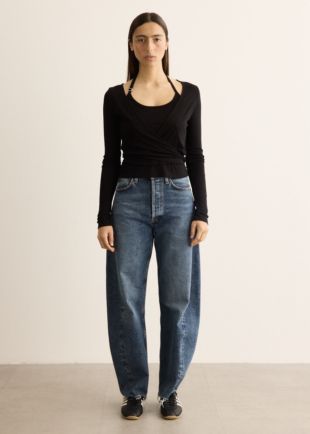 Double Halt Wrap Top