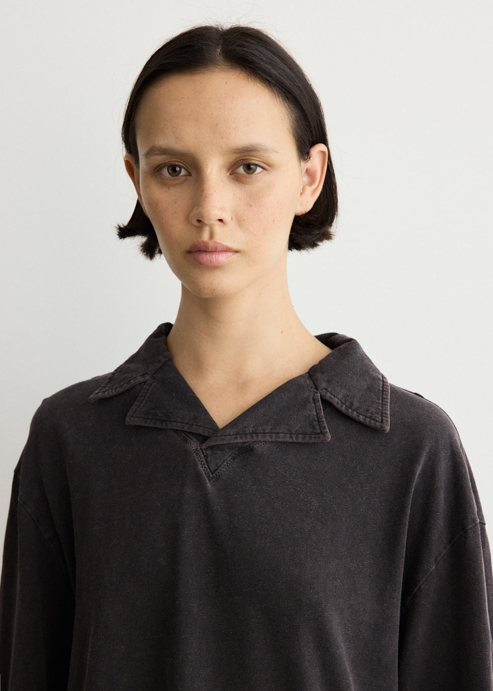 Washed Jersey Long Sleeve T-Shirt