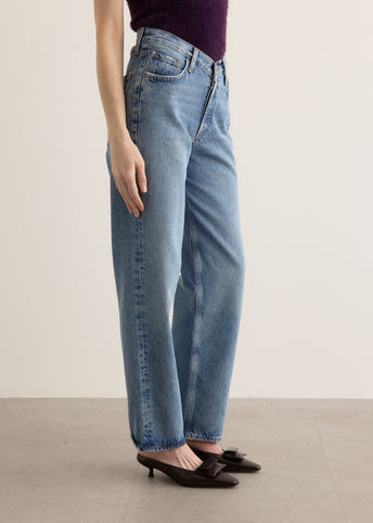 V-Waist Baggy Jeans