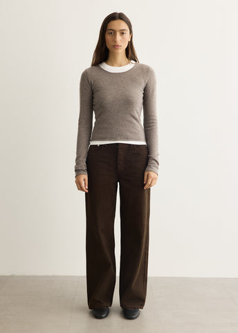 Fine Merino Wool Long Sleeve Top