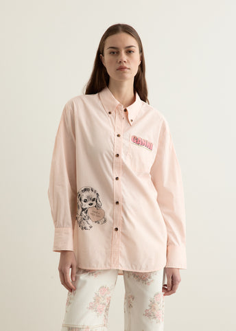 Stripe Cotton Oversized Shirt