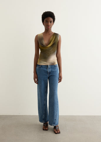 Cowl Silk Mesh Tank