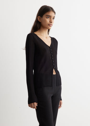 Speed Sheer Stripe Cardigan