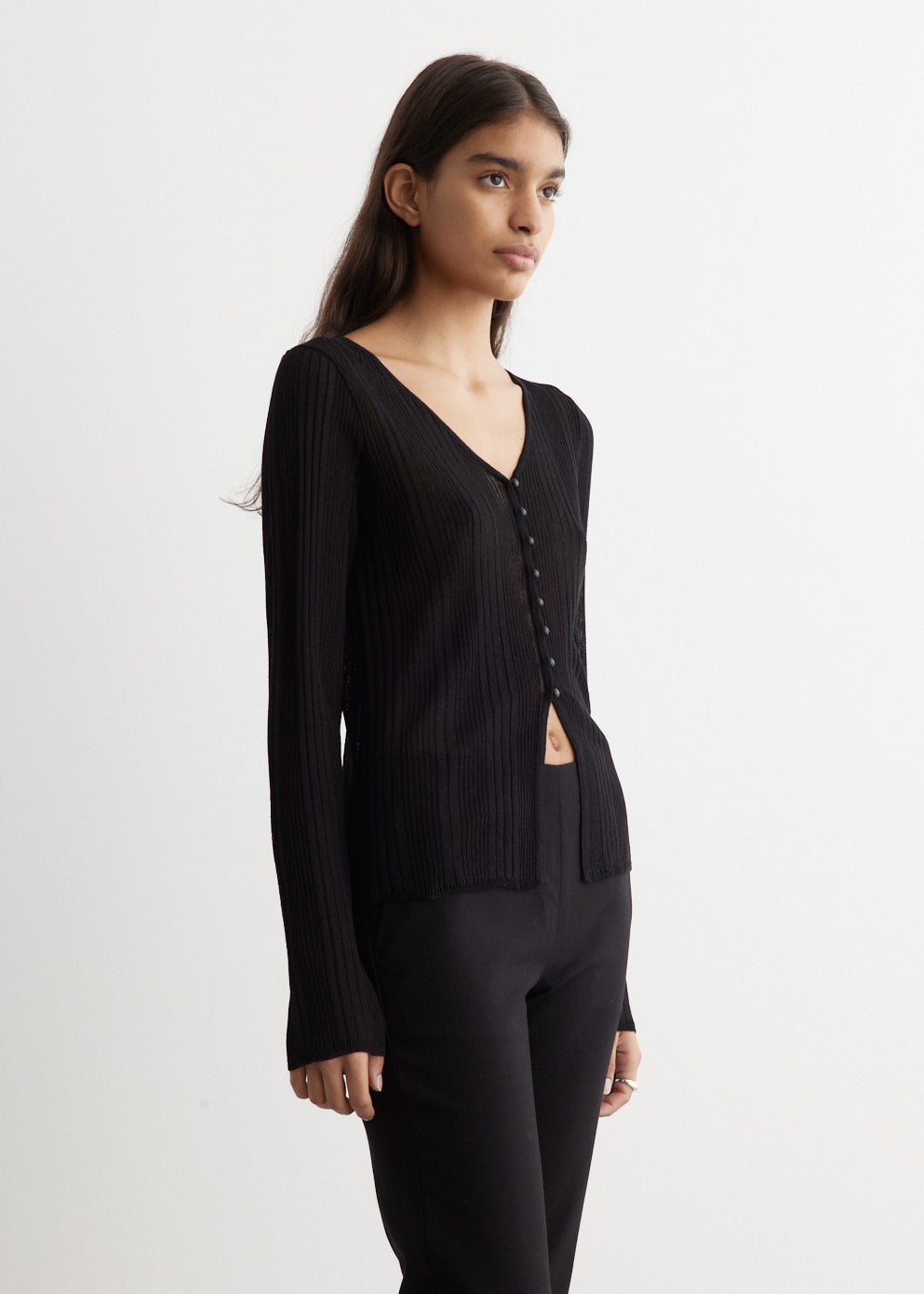 Speed Sheer Stripe Cardigan
